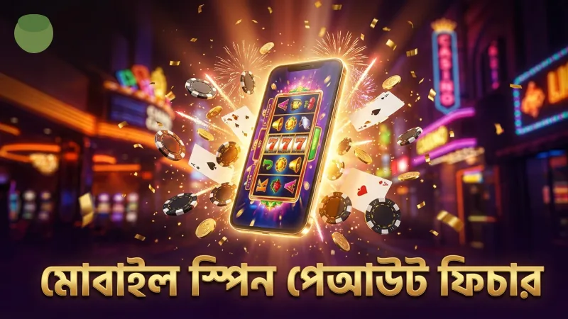 মোবাইল স্ক্রিনে ফরচুন জেমসের স্পিন ও পেআউট ফিচার