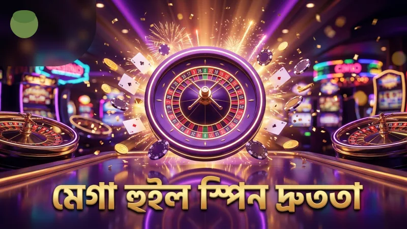 মেগা হুইল স্পিনের গতি ও সহজতা বিবেচনায়।