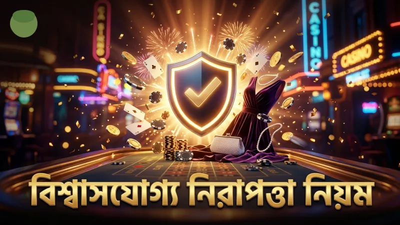 নিরাপত্তা ও দায়িত্বশীল গেমিং নিয়মগুলি নিশ্চিত করে বিশ্বাসযোগ্যতা।